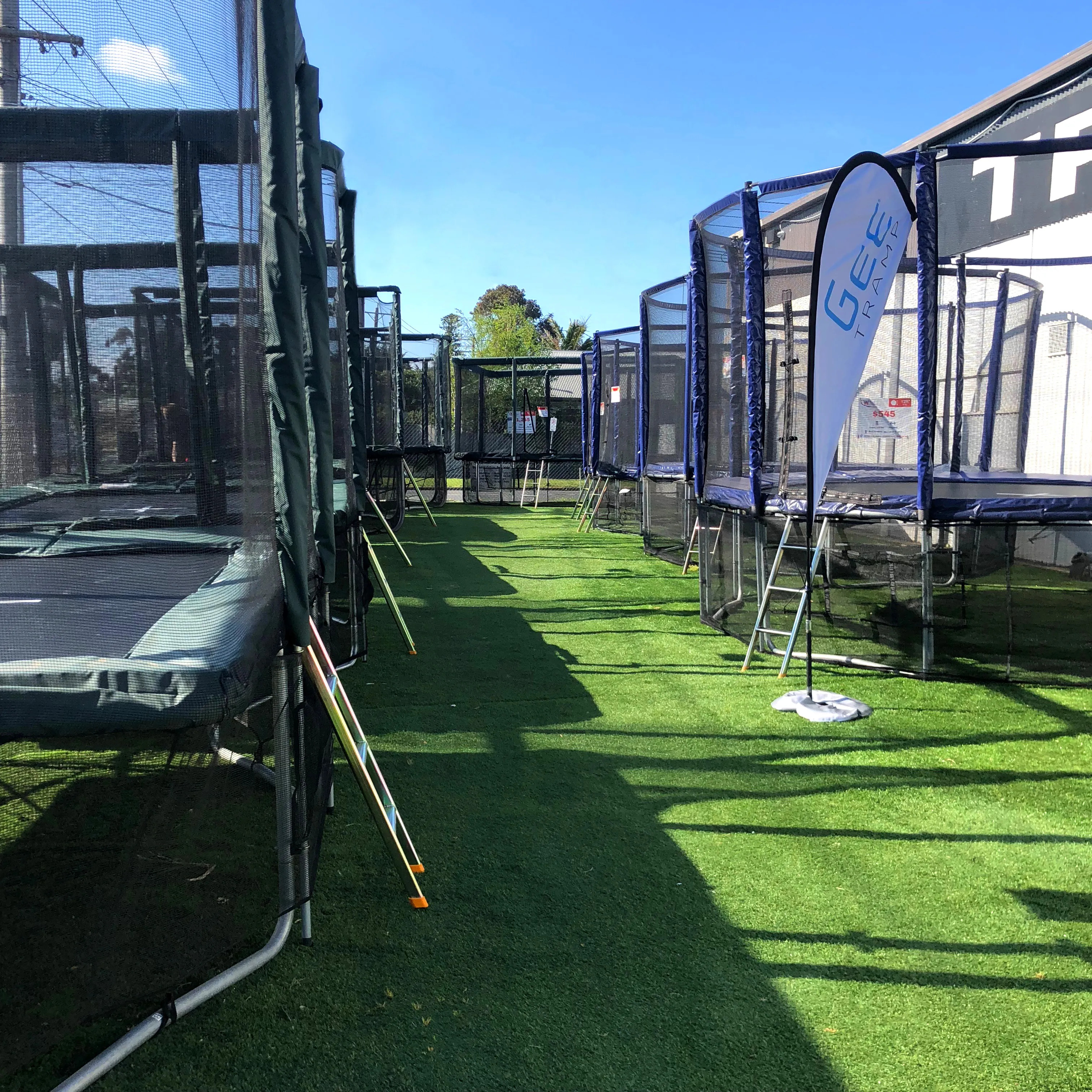 Display of Australian Standard Approved Trampolines