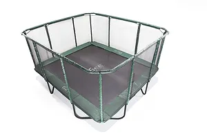 GeeTramp Force 14ft x 16ft Rectangle Trampoline - Black Edition - High Bounce - Peace of Mind Bundle image 7