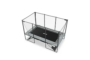 ACON X 17ft Trampoline with Net Enclosure and Ladder - Grey - Peak Performance Bundle image 2