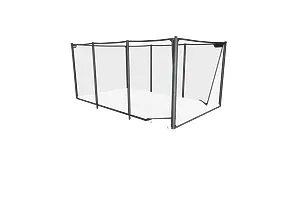 ACON X 17ft Trampoline with Net Enclosure and Ladder - Grey - Peak Performance Bundle image 3