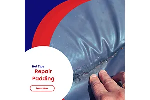 How to repair trampoline padding
