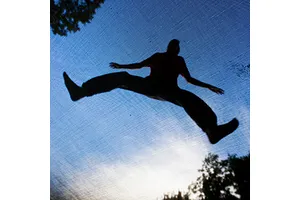 Adults love jumping on trampolines too!!