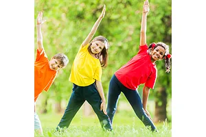 Exercises before jumping on a trampoline