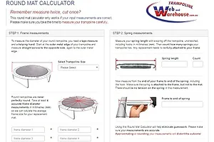 How to measure a round trampoline mat