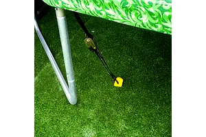 How to anchor a trampoline down in high winds