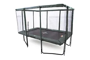 GeeTramp Force 8ft x 12ft Rectangle Trampoline - Black Edition - High Bounce image 1048