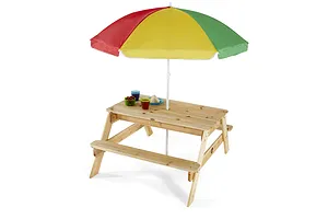 Plum® Wooden Picnic Table with Parasol image 1242
