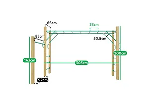 Lifespan Kids Amazon 3.0m Monkey Bar Set image 1830