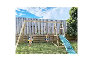 Lifespan Kids Winston 4-Station Timber Swing Set with Slide image 2307