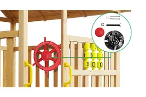 Lifespan Kids Ship's Steering Wheel - Red image 2636