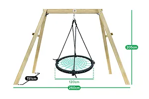 Lifespan Kids Oakley Swing Set with 1.2m Spidey Web Swing image 2688