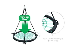 Lifespan Kids Oakley Swing Set with 1.2m Spidey Web Swing image 2689