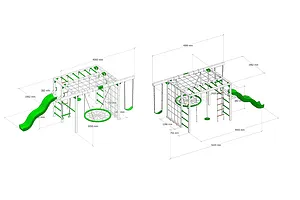 Lifespan Kids Orangutan Climbing Cube Jungle Gym All-in-One Play Centre - with Slide image 2702