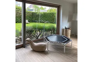 ACON Fitness Rebounder - Hexagon Rebounder Trampoline - 55" (1.41m) - White image 2718