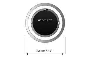ACON Fitness Rebounder - Round Rebounder Trampoline - 44" (1.12m) - White image 2744