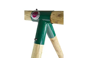 Plum® Colobus Wooden Double Swing Set with Double Glider image 2860