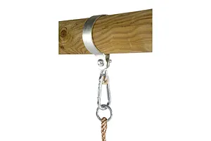 Plum® Colobus Wooden Double Swing Set with Double Glider image 2862