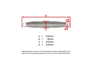 GeeTramp 270x32mm Spring - AU image 2873