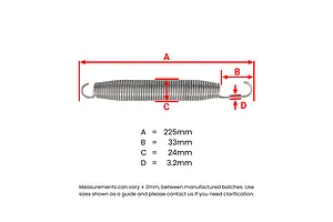GeeTramp 225x24mm Spring - Silver image 2890
