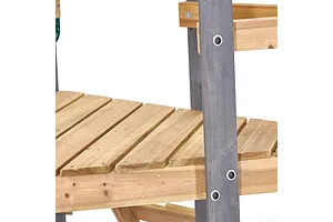 Plum® Barbary Playcentre with 6ft Slide, Double Swing & Shade Cover image 2902