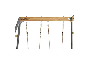 Plum® Barbary Playcentre with 6ft Slide, Double Swing & Shade Cover image 2904