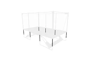 ACON X Custom Height Kit for 17ft Rectangle Trampoline image 2928