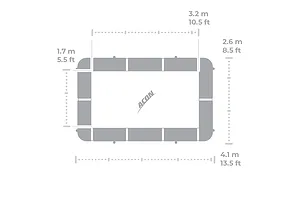 ACON 13 HD Rectangle Trampoline and Enclosure image 3005