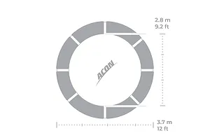 ACON AIR 12ft Round Trampoline with Standard Net - GEN 2.0 image 3045