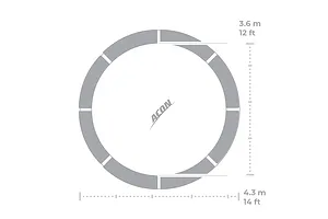 ACON AIR 14ft Round Trampoline with Standard Net - GEN 2.0 image 3050