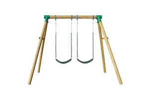 Lifespan Kids Amber 3 Double Belt Timber Swing Set image 3078