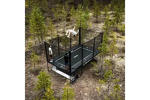 ACON X 17ft Trampoline with Net Enclosure and Ladder - Grey image 3105