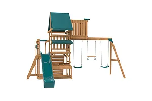 Lifespan Kids Walton Play Centre & Swing Set - Green Slide image 3118