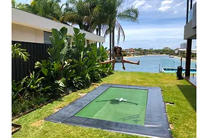 Mr Trampoline 9ft x 17ft In Ground Olympic Rectangle 2 String Trampoline image 3125