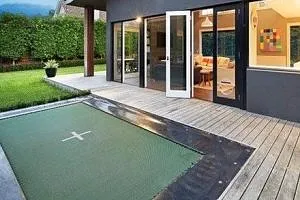 Mr Trampoline 10ft x 17ft Deck Model Olympic Elite Rectangle 2 String Trampoline image 3132