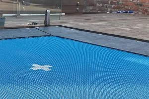 Mr Trampoline 9ft x 15ft Deck Model Family Rectangle 2 String Trampoline image 3139