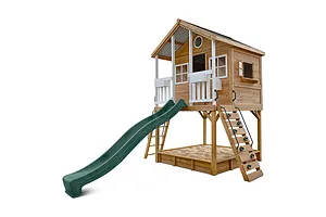 Lifespan Kids Winchester Cubby House with 1.45m Elevation Platform and 3m Green Slide image 3152