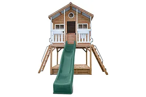 Lifespan Kids Winchester Cubby House with 1.45m Elevation Platform and 3m Green Slide image 3153