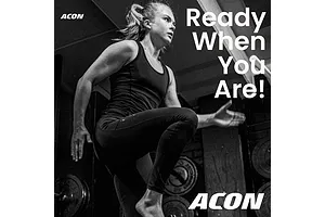 ACON Fitness Rebounder - Hexagon Rebounder Trampoline /w Handle - 55" (1.41m) Black image 3159