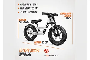 Berg Biky Cross White w/ Handbrake image 3346