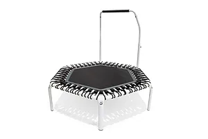 ACON Fitness Rebounder - Hexagon Rebounder Trampoline /w Handle - 55" (1.41m) White image 3363