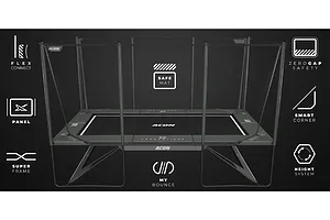 ACON X 17ft Trampoline with Net Enclosure and Ladder  - Black image 3414