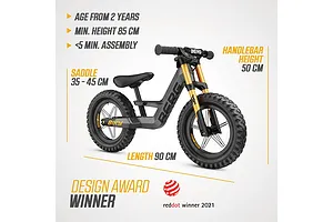 Berg Biky Cross Grey w/ Handbrake image 3503