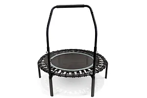 ACON Fitness Rebounder - Round Rebounder Trampoline /w Handle - 44" (1.12m)- Black image 3645