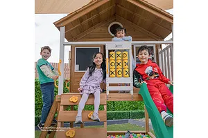 Lifespan Kids Warrigal Cubby House with 2.2m Slide - Green image 3668