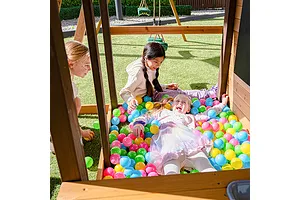 Lifespan Kids Darlington Play Centre & Swing Set with 2.2m Slide - white image 3708