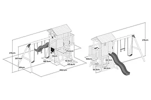 Lifespan Kids Darlington Play Centre & Swing Set with 2.2m Slide - Green image 3737