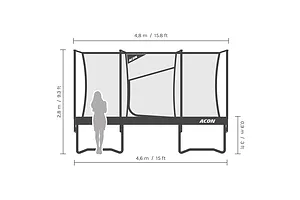 ACON Air 15ft Round Trampoline with Standard Net - GEN 2.0 image 3768