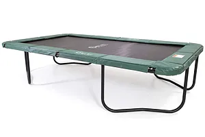 GeeTramp Force 10ft x 17ft Rectangle Trampoline - In Ground - Black Edition -  High Bounce