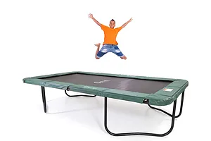 GeeTramp Force 10ft x 17ft Rectangle Trampoline - In Ground - Black Edition - Standard image 4683