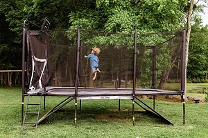 ACON X Basketball Hoop with Back Net for 17ft Rectangle Trampoline image 4718